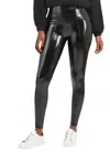 Spanx Faux Patent Leather Leggings In Shiny Black