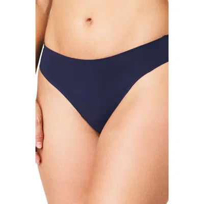 Spanx ® Fit-to-you Assorted 3-pack Thongs In Fern/timeless Navy/sky