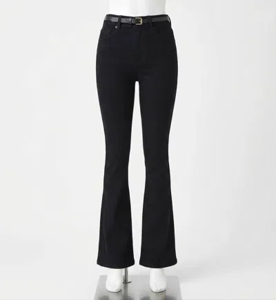 Spanx Flare Denim Jeans In Clean Black