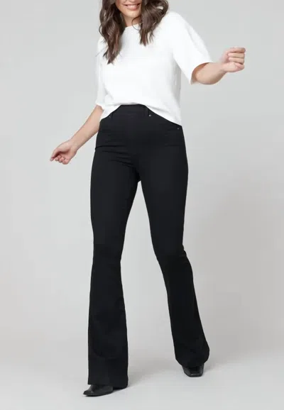 Spanx Flare Jeans In Clean Black