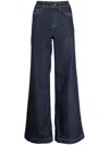 Spanx Wide Leg Pull-on Jeans In Blue