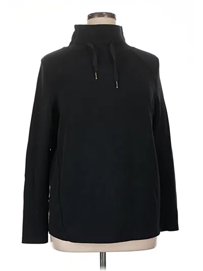 Pre-owned Spanx Fleece Jacket In Black