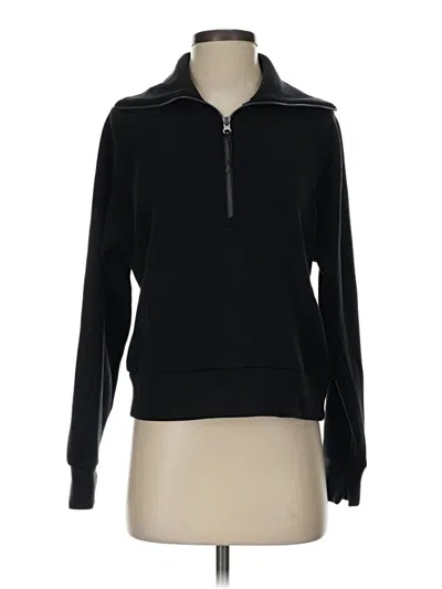 Pre-owned Spanx Fleece Jacket In Black