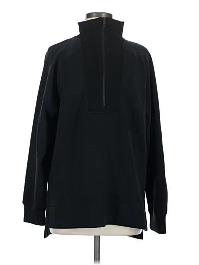 Pre-owned Spanx Fleece Jacket In Black