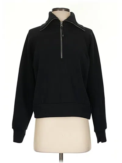 Pre-owned Spanx Fleece Jacket In Black
