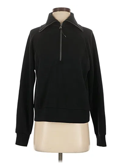 Pre-owned Spanx Fleece Jacket In Black