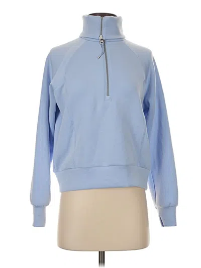 Pre-owned Spanx Fleece Jacket In Blue