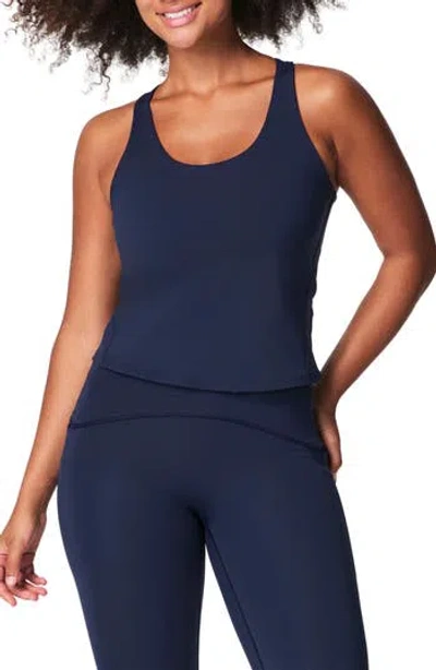 Spanx ® Get Moving Contour Crossback Shelf Tank In Blue