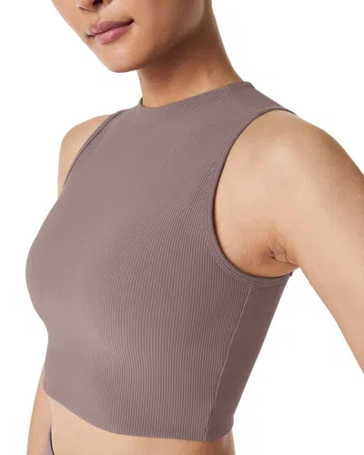 Spanx ® Get Moving Contour Rib Mock Neck Tank In Multi