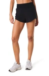 Spanx ® Get Moving High Waist Active Shorts In Very Black