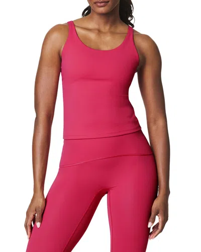 Spanx Get Moving Shelf Tank Top In Pink