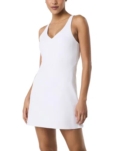 Spanx Get Moving V-neck Dress In White