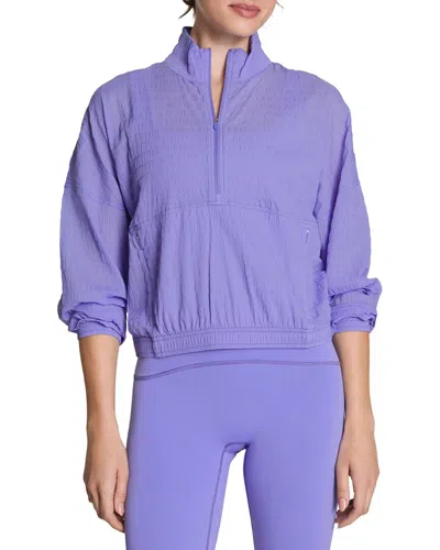 Spanx Get Moving Woven Jacket In Purple