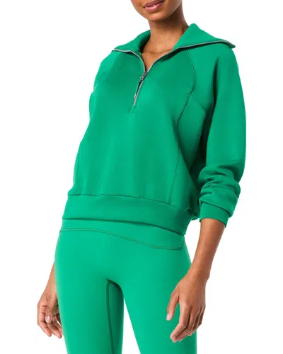Spanx ® Airessentials Half Zip Sweatshirt In Field Green
