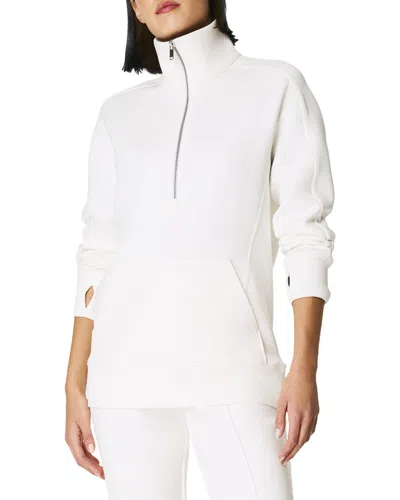 Spanx Heavyair Half Zip Tunic In White