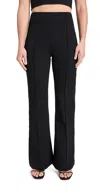 Spanx Hi Rise Flare Petite Perf Pants Classic Black In Classic Black