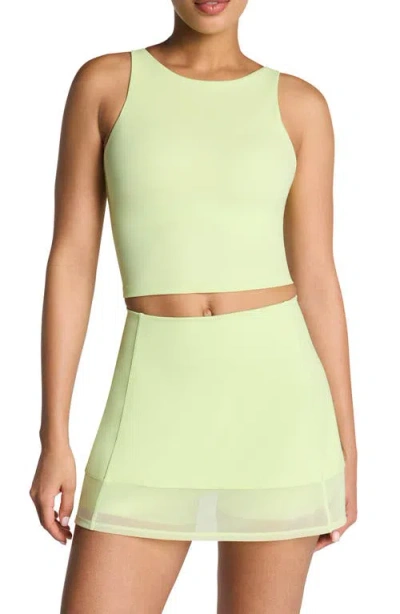 Spanx ® High Neck Crop Tank In Yellow