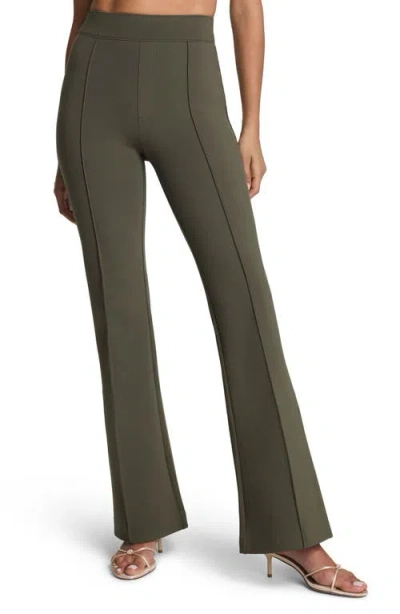Spanx ® High Waist Flare Leg Stretch Ponte Pants In Green