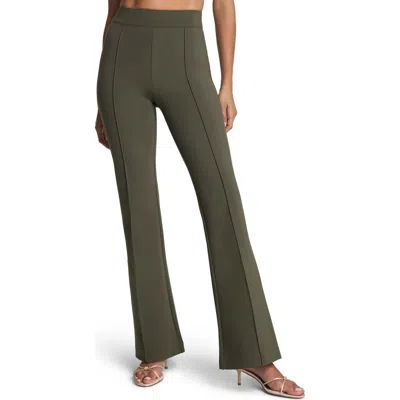 Spanx ® High Waist Flare Leg Stretch Ponte Pants In Green
