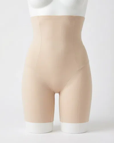 Spanx High Waist Mid Short In Soft Nude In Neutral