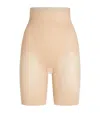 Spanx High-waist Mid-thigh Shorts - Medium Control In Beige