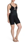 Spanx Oncore Open-bust Stretch-jersey Body In Black