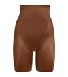 Spanx Thinstincts 2.0 High-waist Mid-thigh Shorts In Brown
