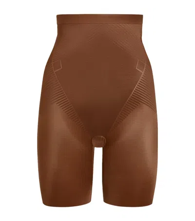 SPANX SPANXSHAPE INVISIBLE HIGH-WAIST MID-THIGH SHORTS - MEDIUM CONTROL
