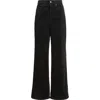 Spanx ® High Waist Wide Leg Corduroy Pants In Black