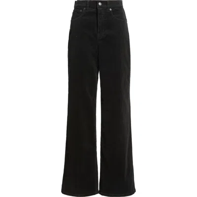 Spanx ® High Waist Wide Leg Corduroy Pants In Black
