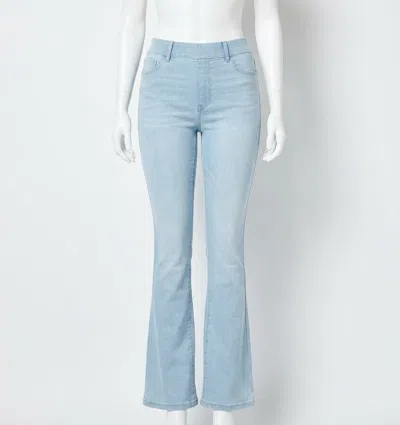 Spanx High-rise Flare Jeans In Retro Light Wash In Multi