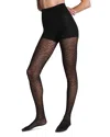 Spanx Iconic Leopard Fishnet In Black