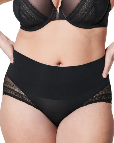 Spanx ® Illusion Lace Hi-hipster In Black
