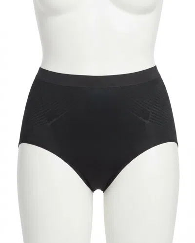 Spanx Invisible Brief In Very Black In Animal Print
