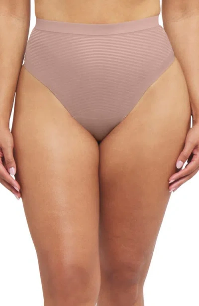 Spanx ® Shape™ Invisible Cotton Blend Thong In Cafe Au Lait