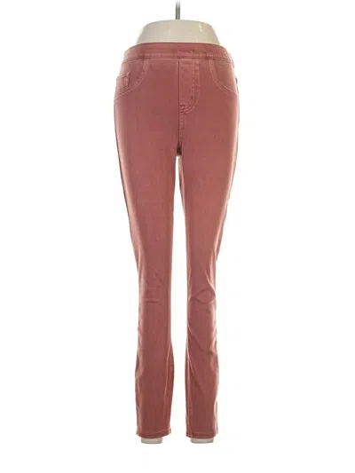 Pre-owned Spanx Jeggings In Burgundy