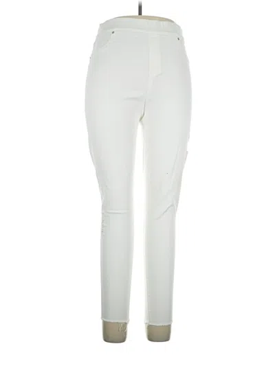 Pre-owned Spanx Jeggings In Ivory