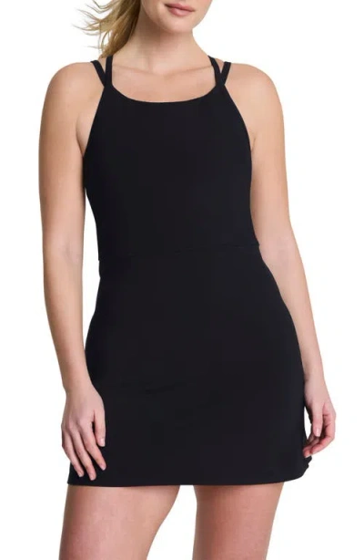 Spanx ® Keep Chill Faux Layer Dress In Black