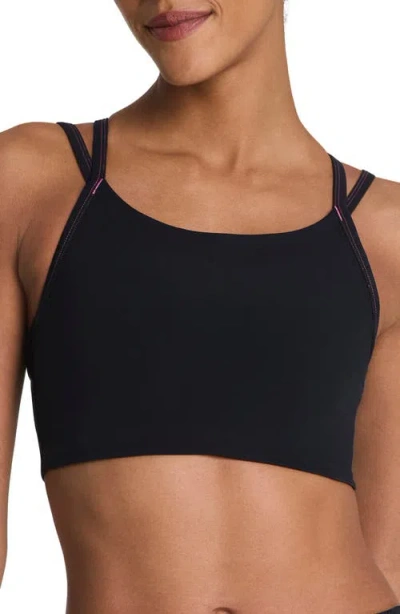Spanx ® Keep Chill Faux Layer Sports Bra In Black