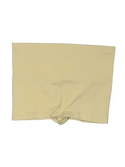 Pre-owned Spanx Khaki Shorts In Yellow