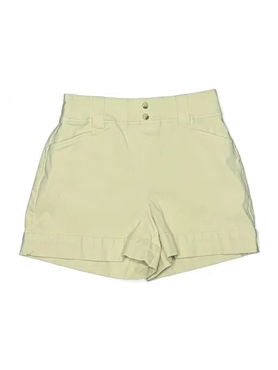 Pre-owned Spanx Khaki Shorts In Yellow