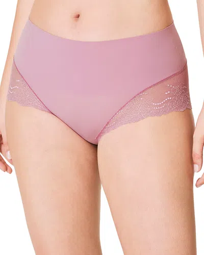 Spanx Lace Hi Hipster In Rosa