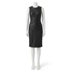 Spanx Leather Like Combo Shift In Black In Black