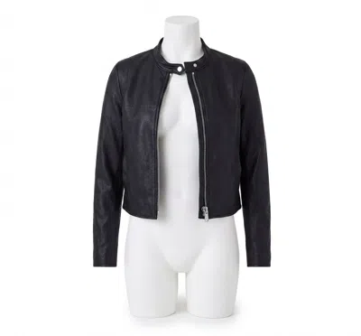 Spanx Leather-like Moto Jacket In Black In Multi