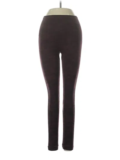 Pre-owned Spanx Leggings In Burgundy