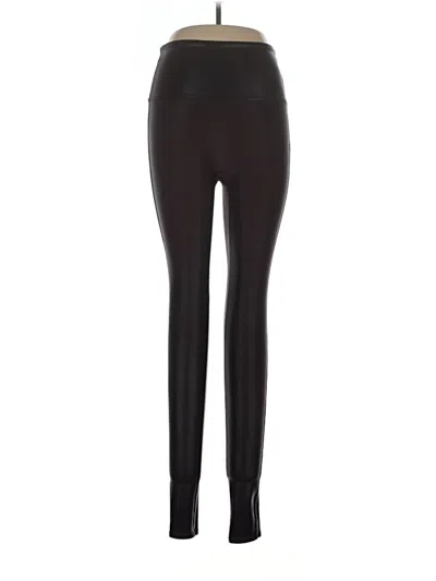 Pre-owned Spanx Leggings In Burgundy