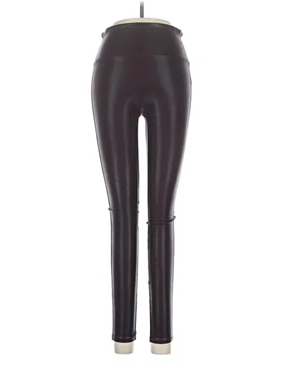 Pre-owned Spanx Leggings In Burgundy