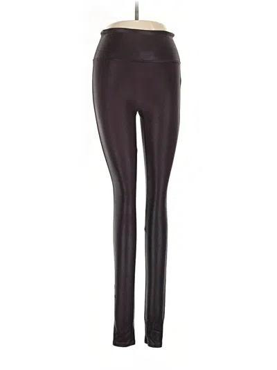 Pre-owned Spanx Leggings In Burgundy
