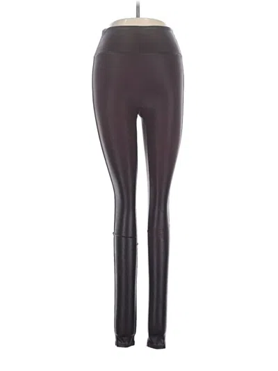 Pre-owned Spanx Leggings In Burgundy