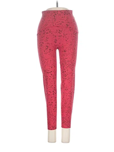 Pre-owned Spanx Leggings In Red